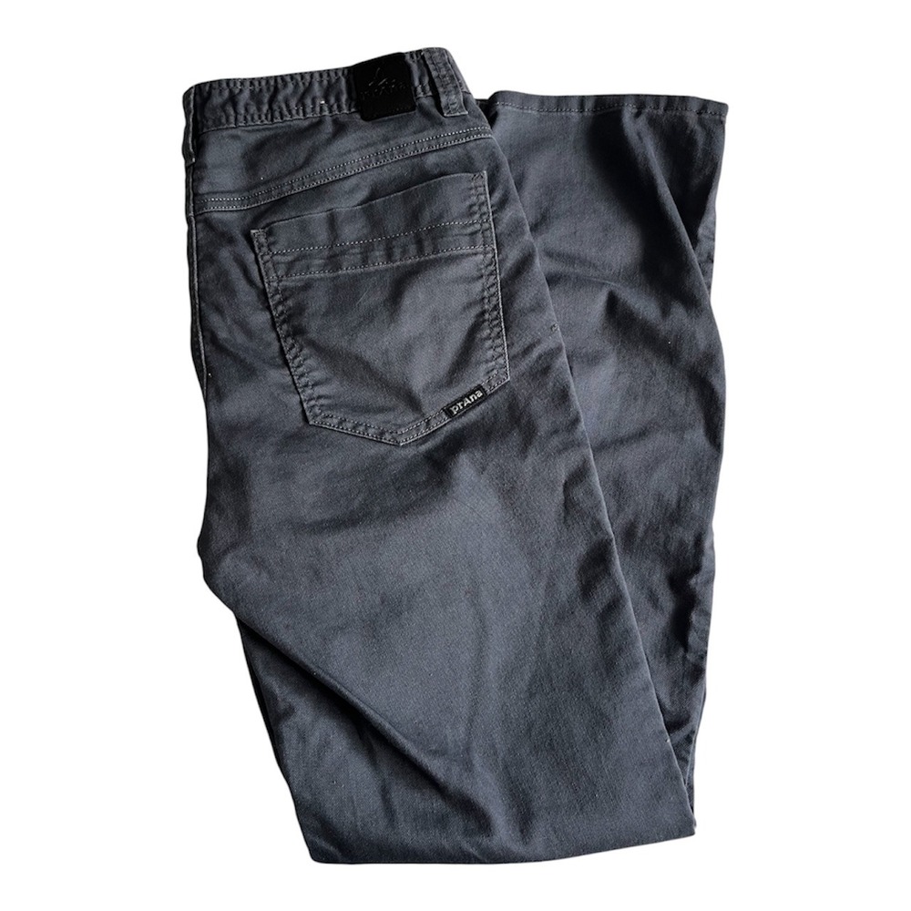 Prana Men's Slim Fit Pants Canvas Hiking Fishing 32x32 Gray Outdoor